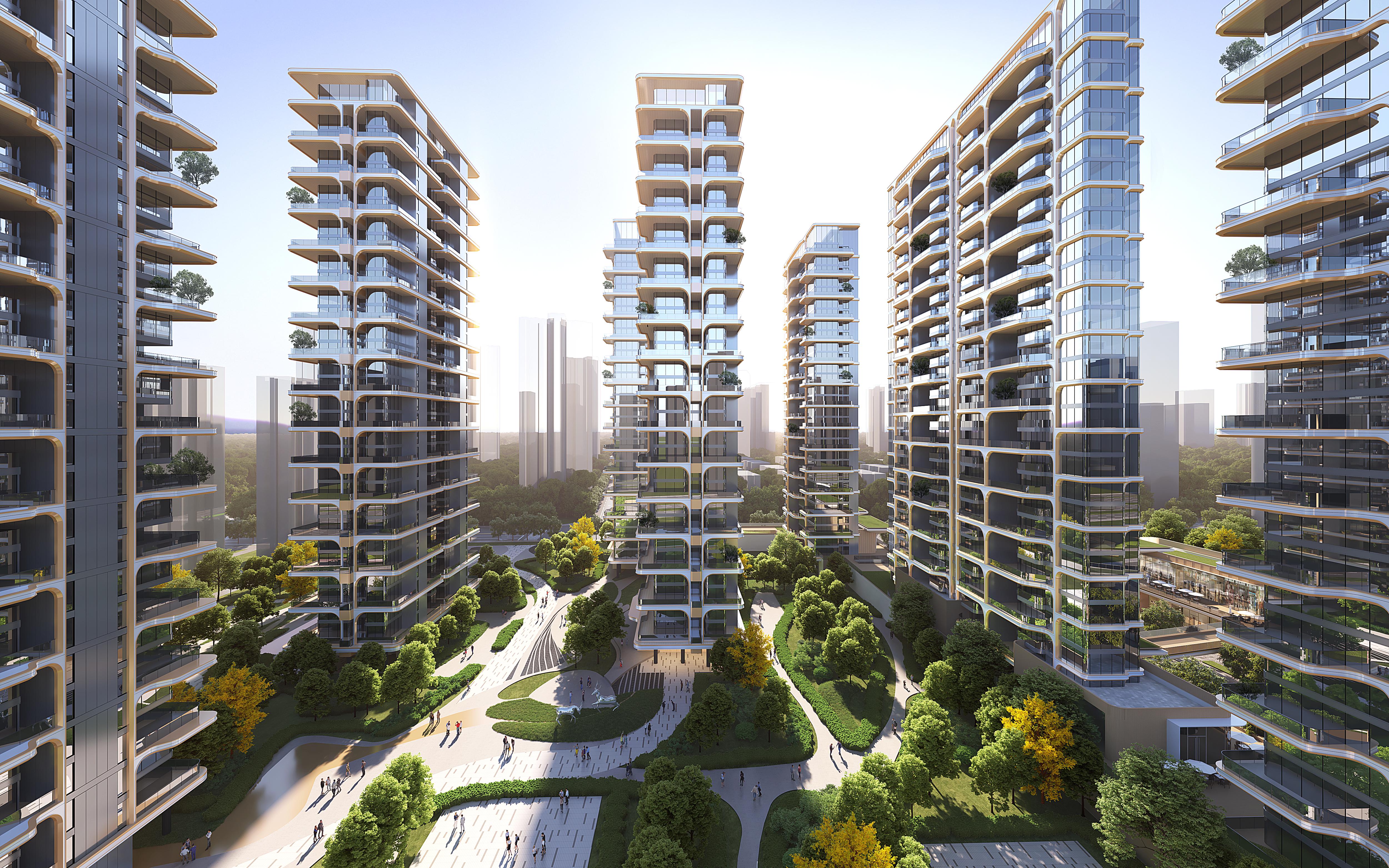 [广东]豪宅第四代住宅社区建筑设计方案2024